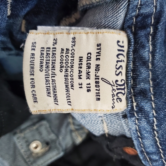 MISS ME Mid Rise Easy Boot SIZE 32 Waist - Picture 10 of 10